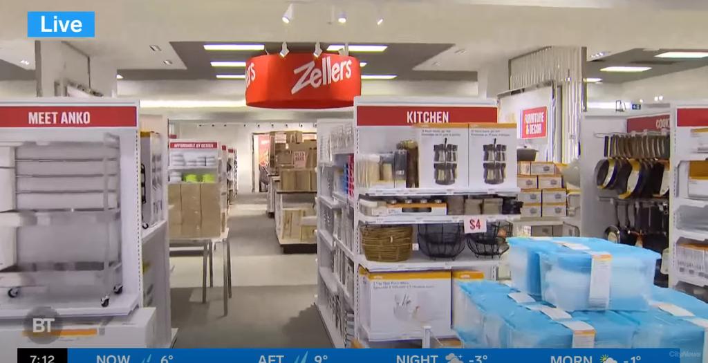 Zellers a officiellement réouvert ses premiers magasins et voici à quoi ressemble l'intérieur