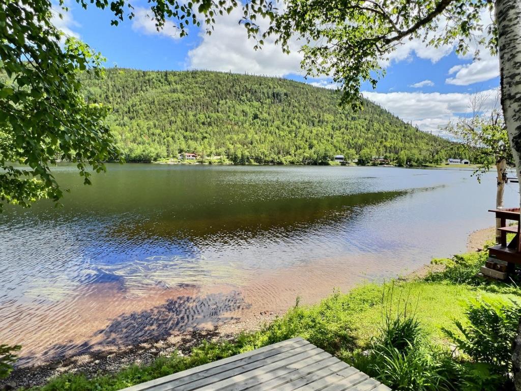 Chaleureux chalet en pleine nature au bord d'un lac navigable à vendre meublé pour 240 000$