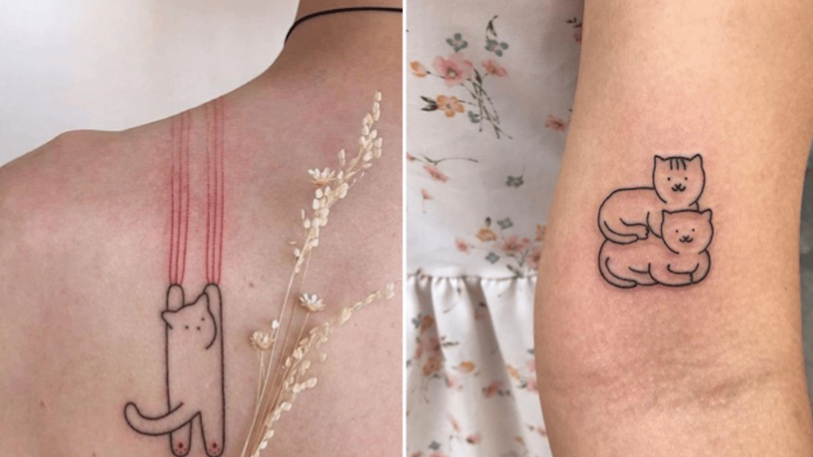 10 tatouages minimalistes pour les amoureux des chats
