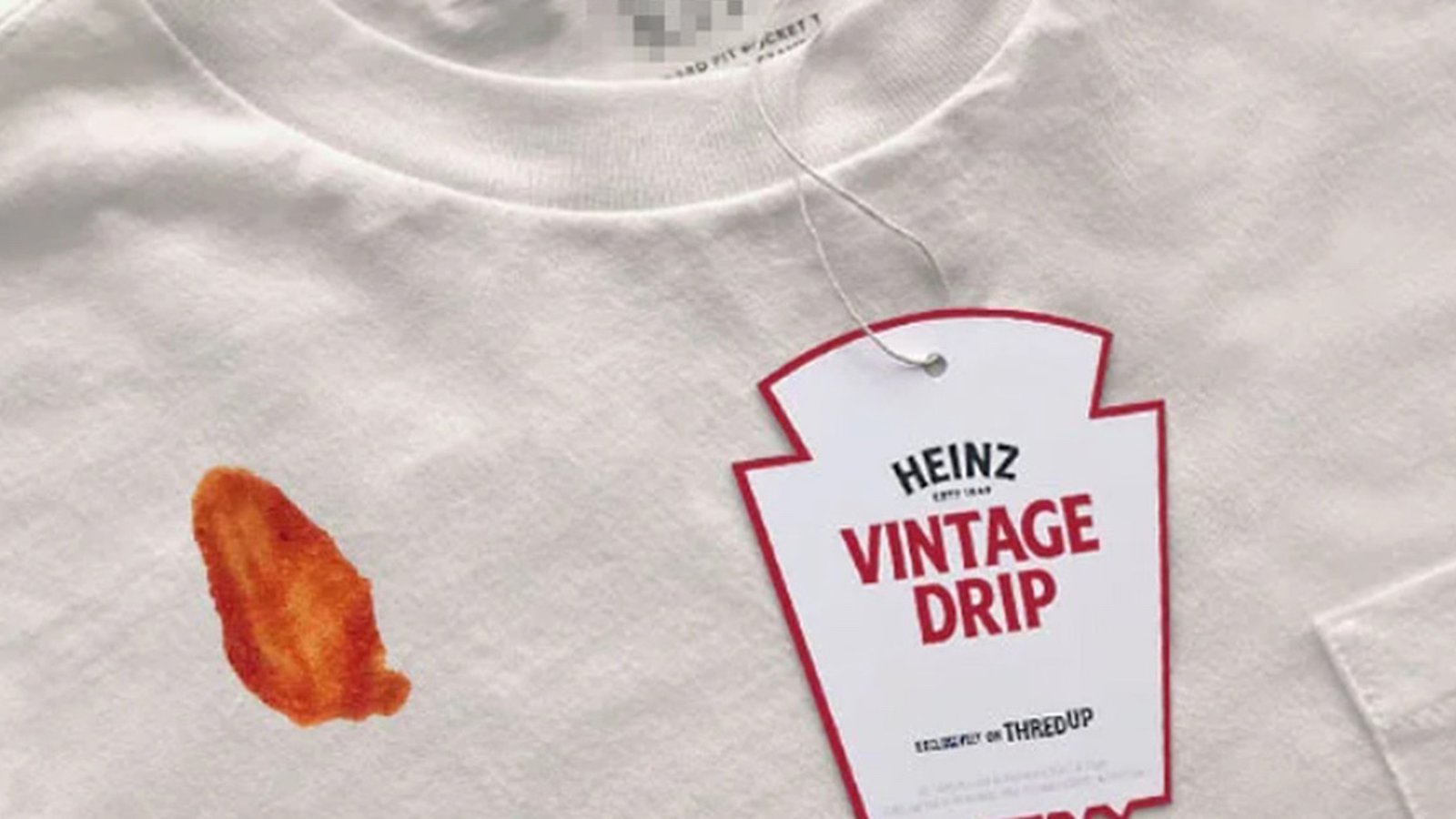 Heinz met en vente des vêtements préalablement tachés de ketchup