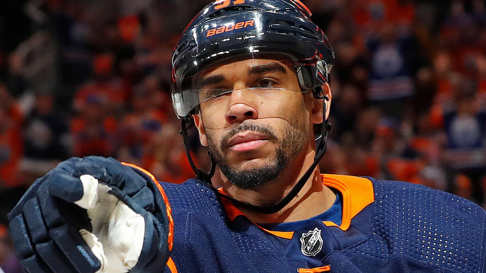 Evander Kane leaves Oilers due to personal matter