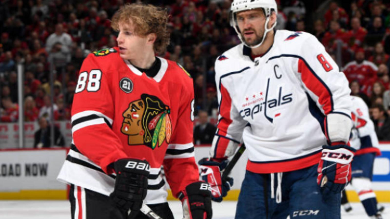 Kane, Toews go viral for gesture after Ovechkin’s milestone