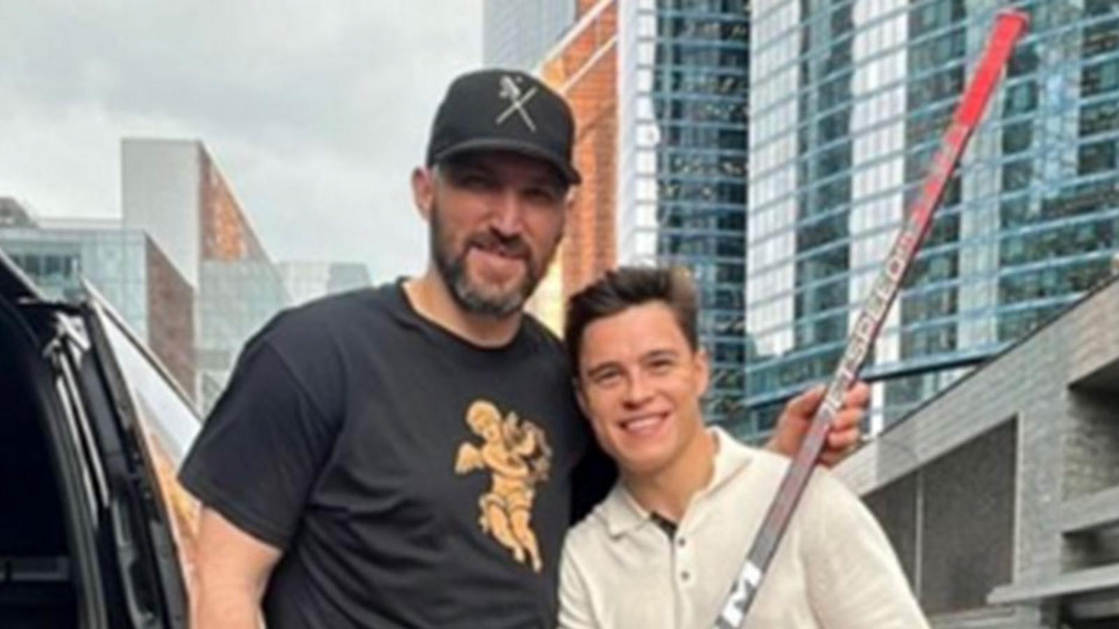 Ovechkin shares photo of him hanging out with head of Putin's Youth Army