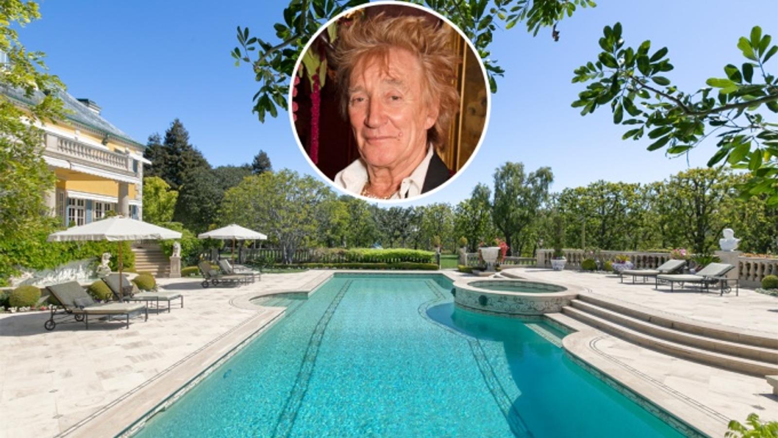 Rod Stewart veut 70 millions de dollars pour son énorme manoir de Beverly Park