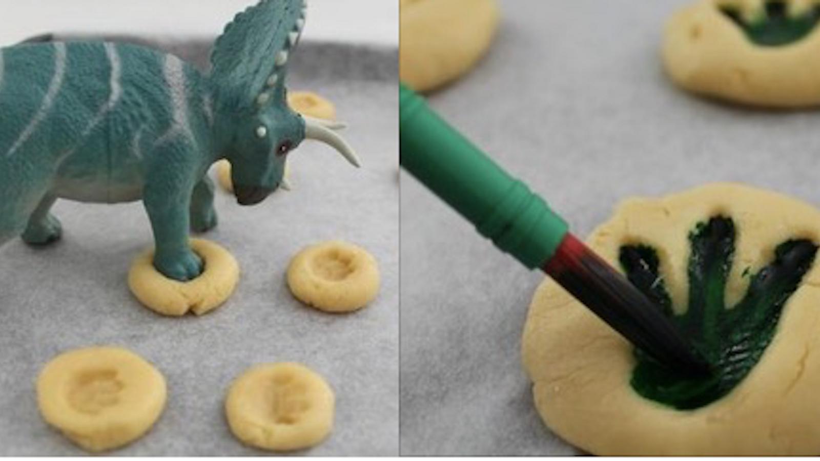 Comment faire des biscuits avec des empreintes de dinosaures