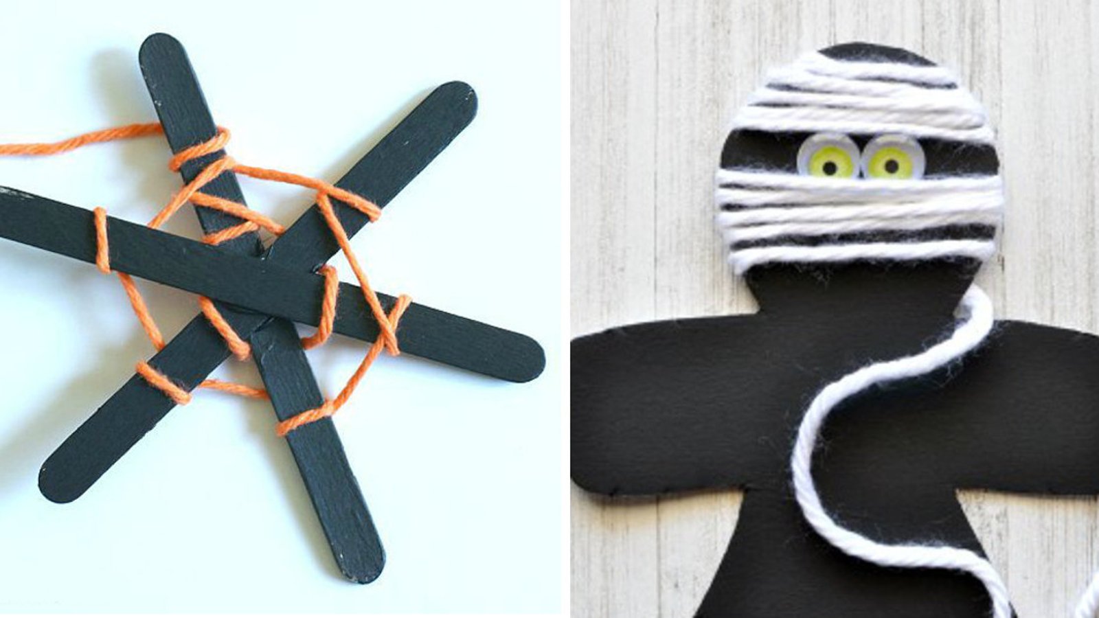 Voici 6 adorables bricolages d'Halloween à faire avec les enfants pour célébrer la Fête d'Halloween! 
