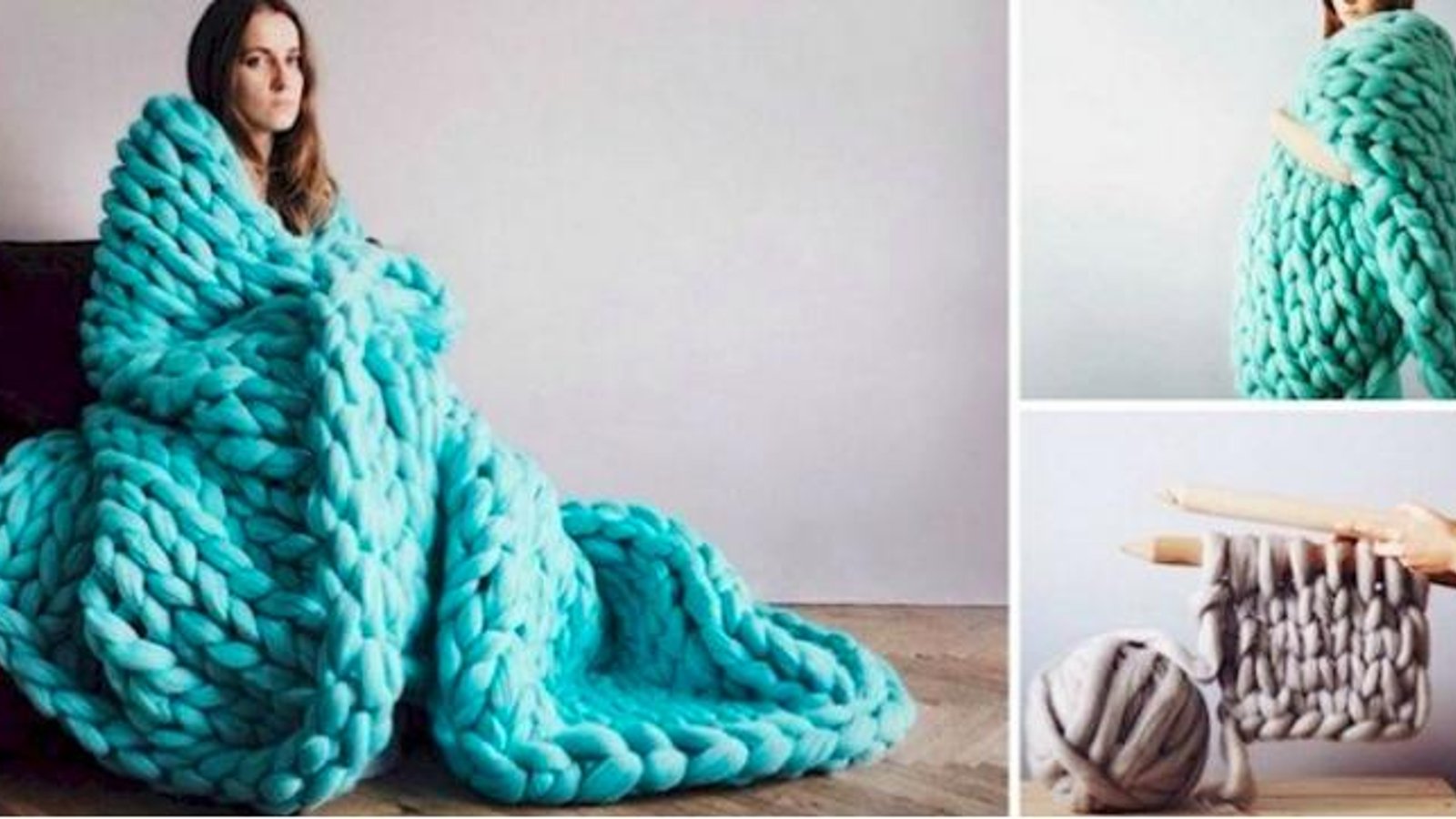 Comment tricoter cette énorme couverture sans aiguilles à tricoter!