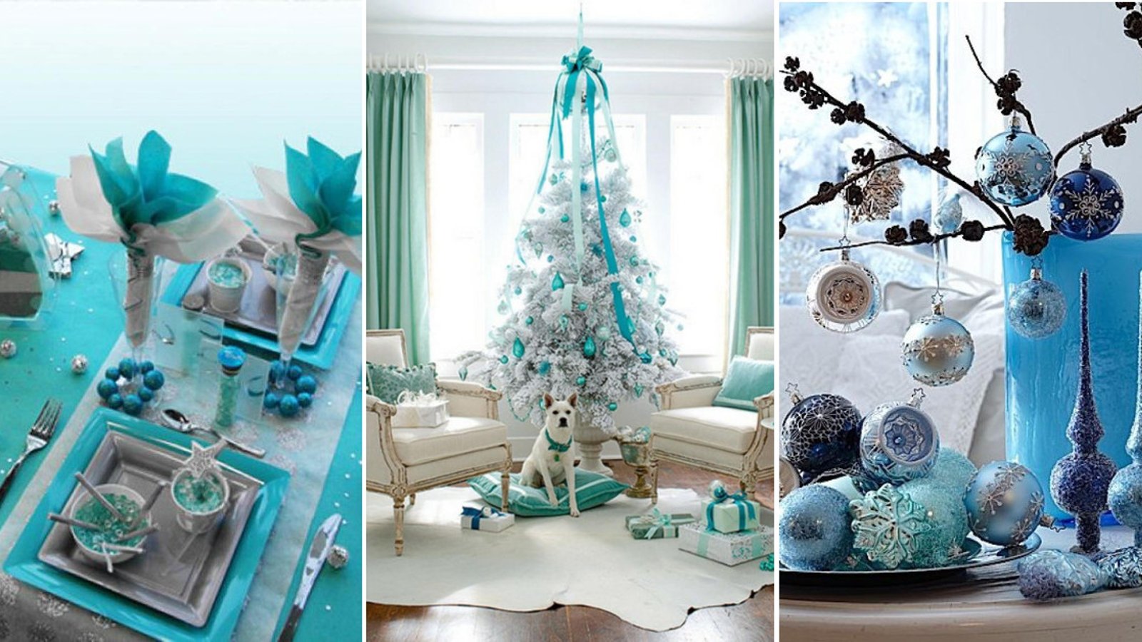 16 idées décorations pour avoir un Noël tout en turquoise 