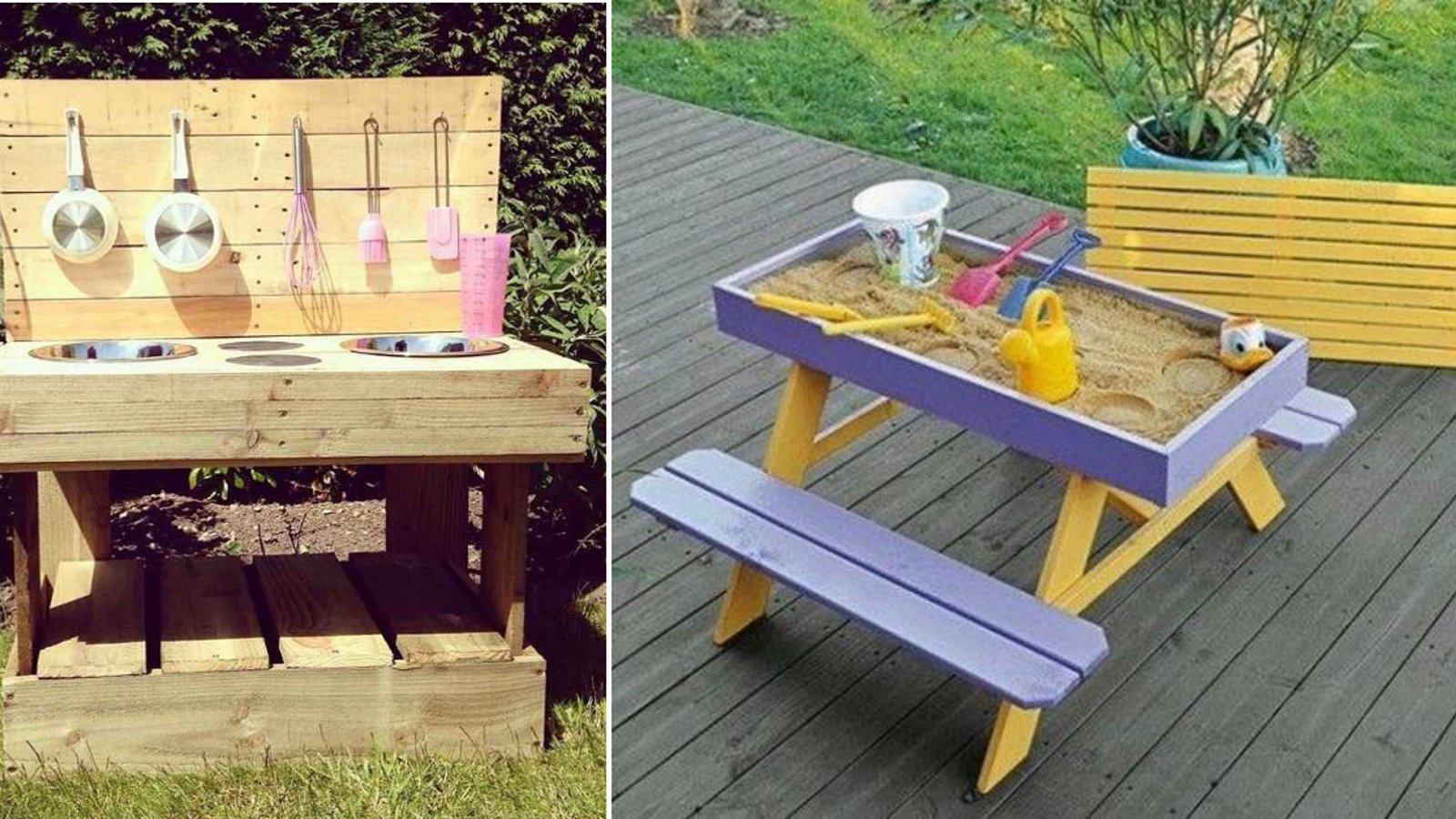 20 projets pour enfants à faire avec des palettes de bois 