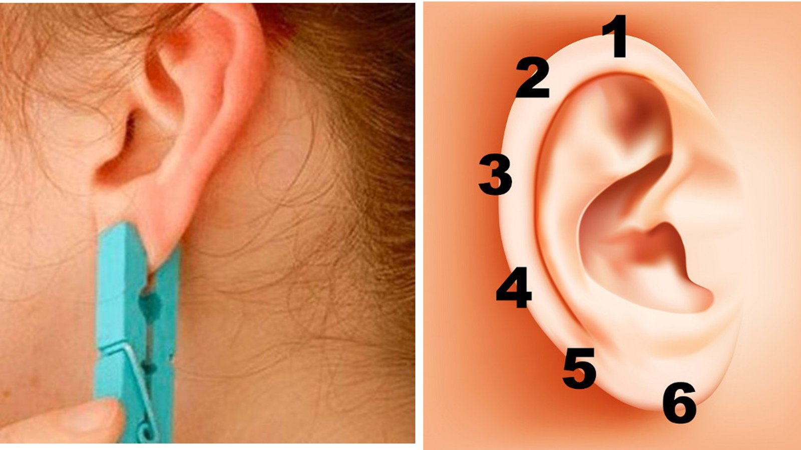Placez une pince à linge sur votre oreille 5 secondes! Son effet incroyable vous surprendra! 