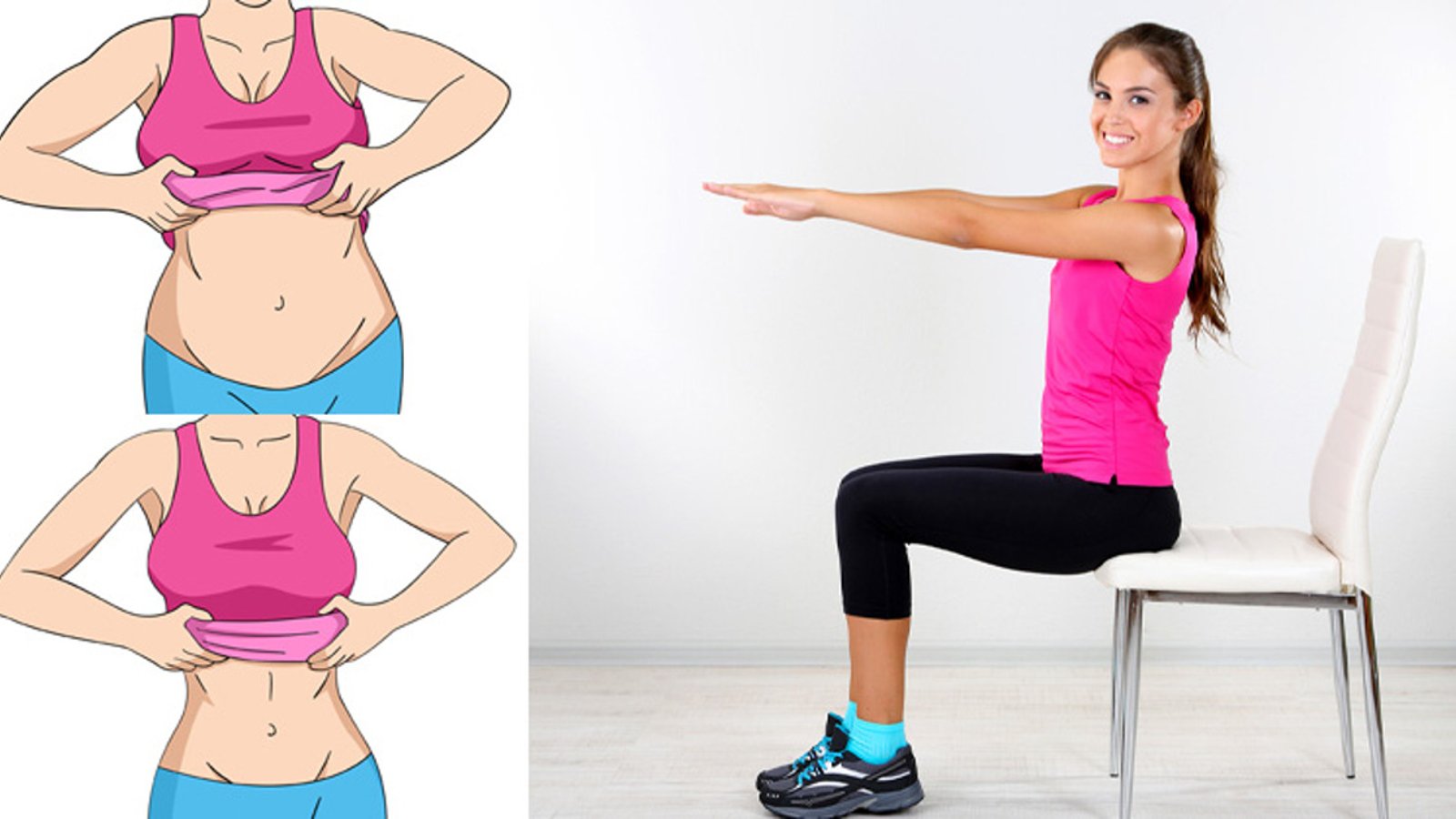 Voici 5 exercices pour perdre la graisse du ventre que vous pourrez faire assis, depuis votre chaise! 