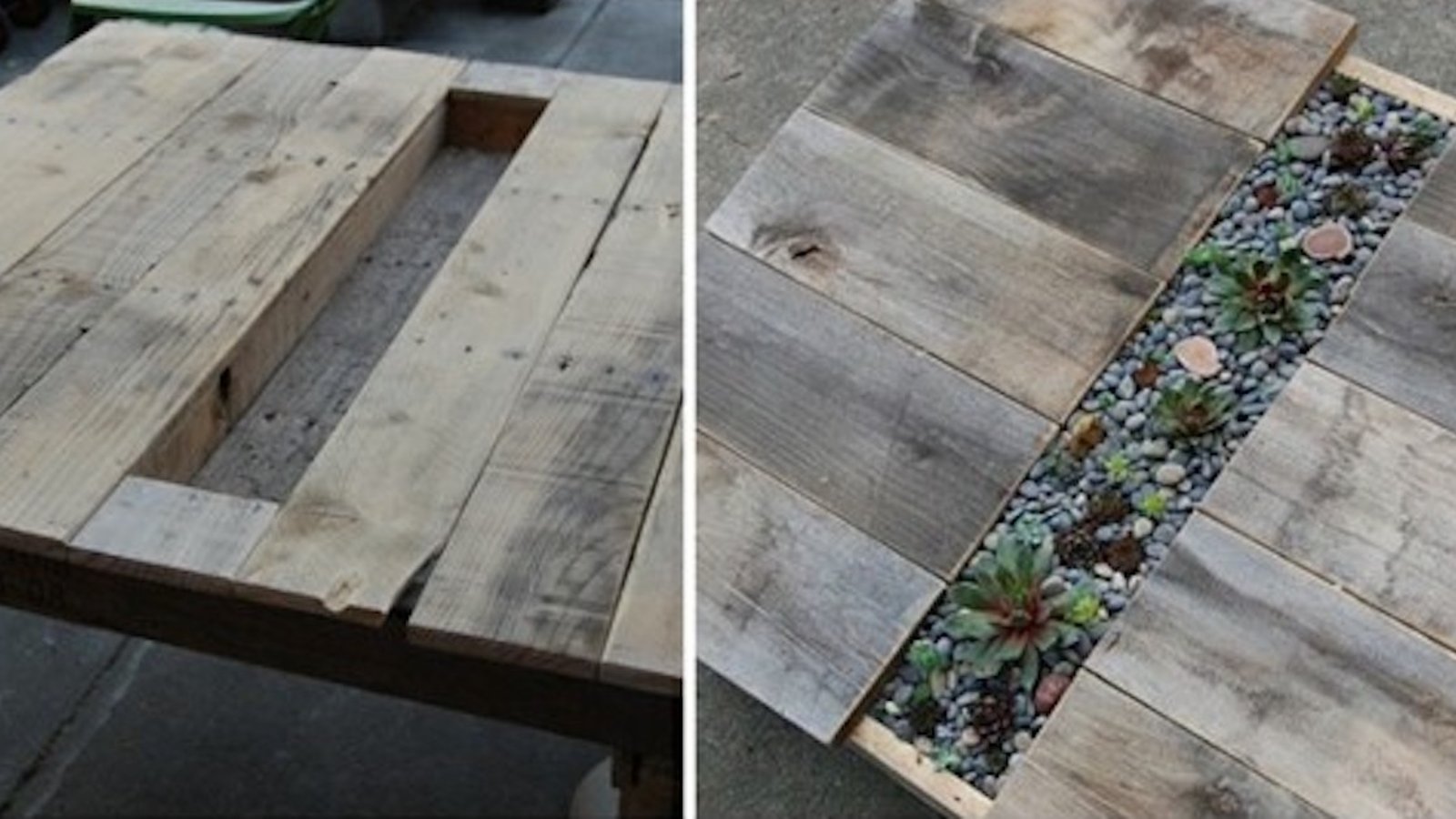 15 tables avec jardinières intégrées à fabriquer avec des matériaux recyclés