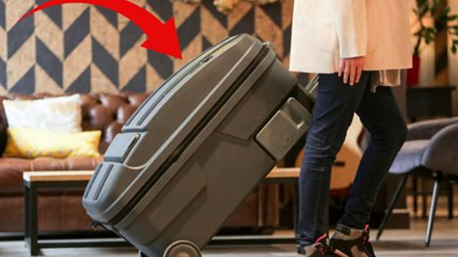 Cette valise ressemble à n'importe quelle autre, pourtant elle contient des fonctions bien particulières