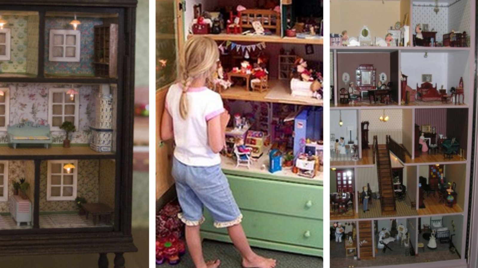 Transformer une vieille commode en maison de poupée