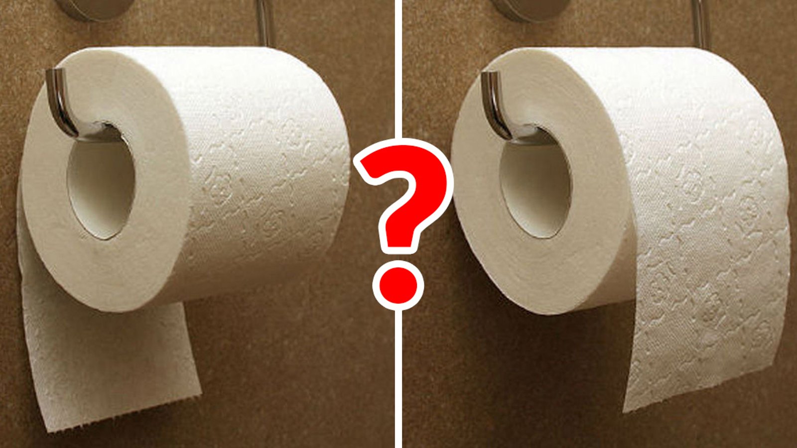 Faut-il placer le rouleau de papier de toilette feuilles par-dessus ou sur le dessous? La réponse date de 128 ans!