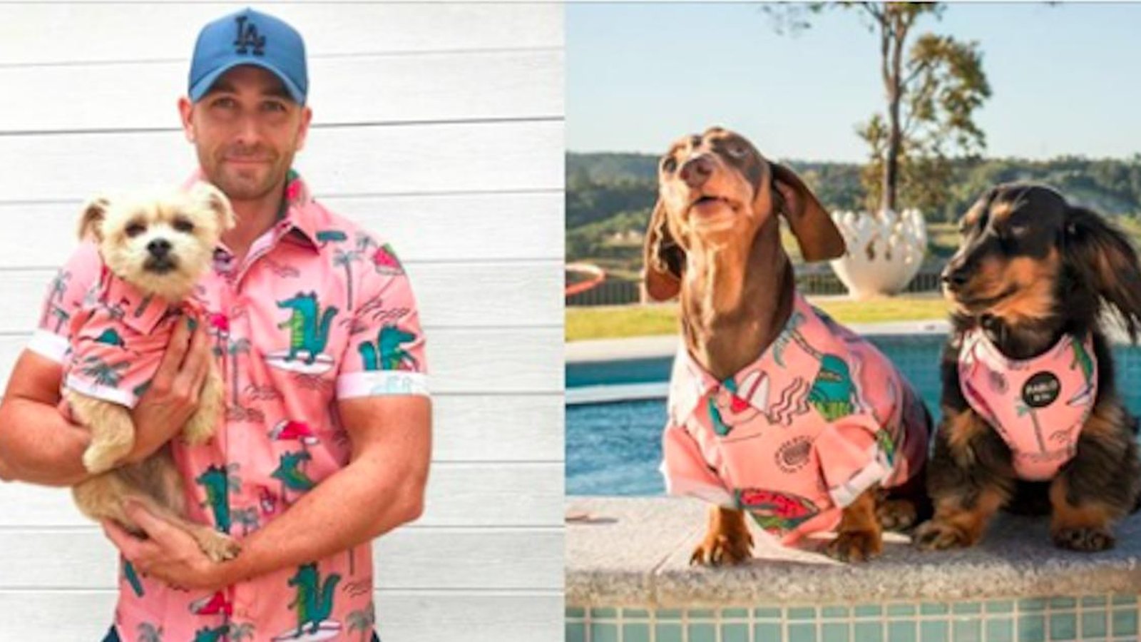 Amoureux des chiens, vous serez conquis par ces chemises hawaïennes assorties!