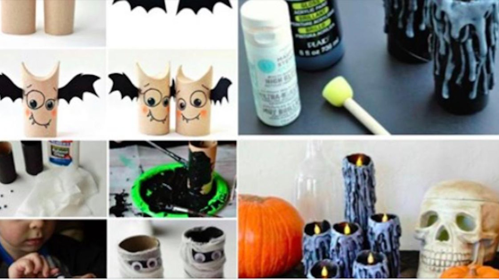 10 idées de bricolages d'Halloween à réaliser en famille avec de simples rouleaux de carton!