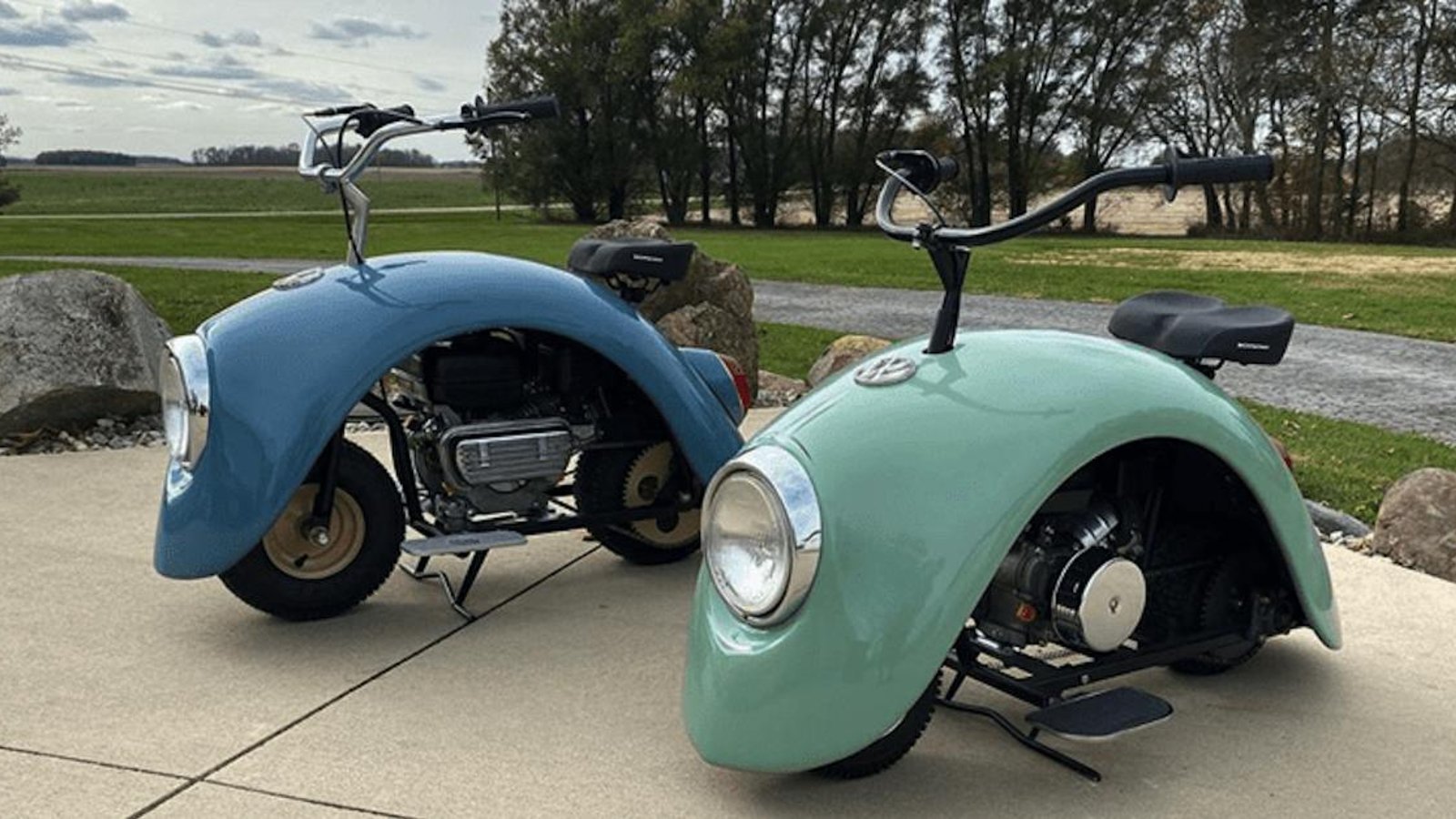 ​Cet homme recycle des Coccinelles Volkswagen en les transformant en scooters de style rétro