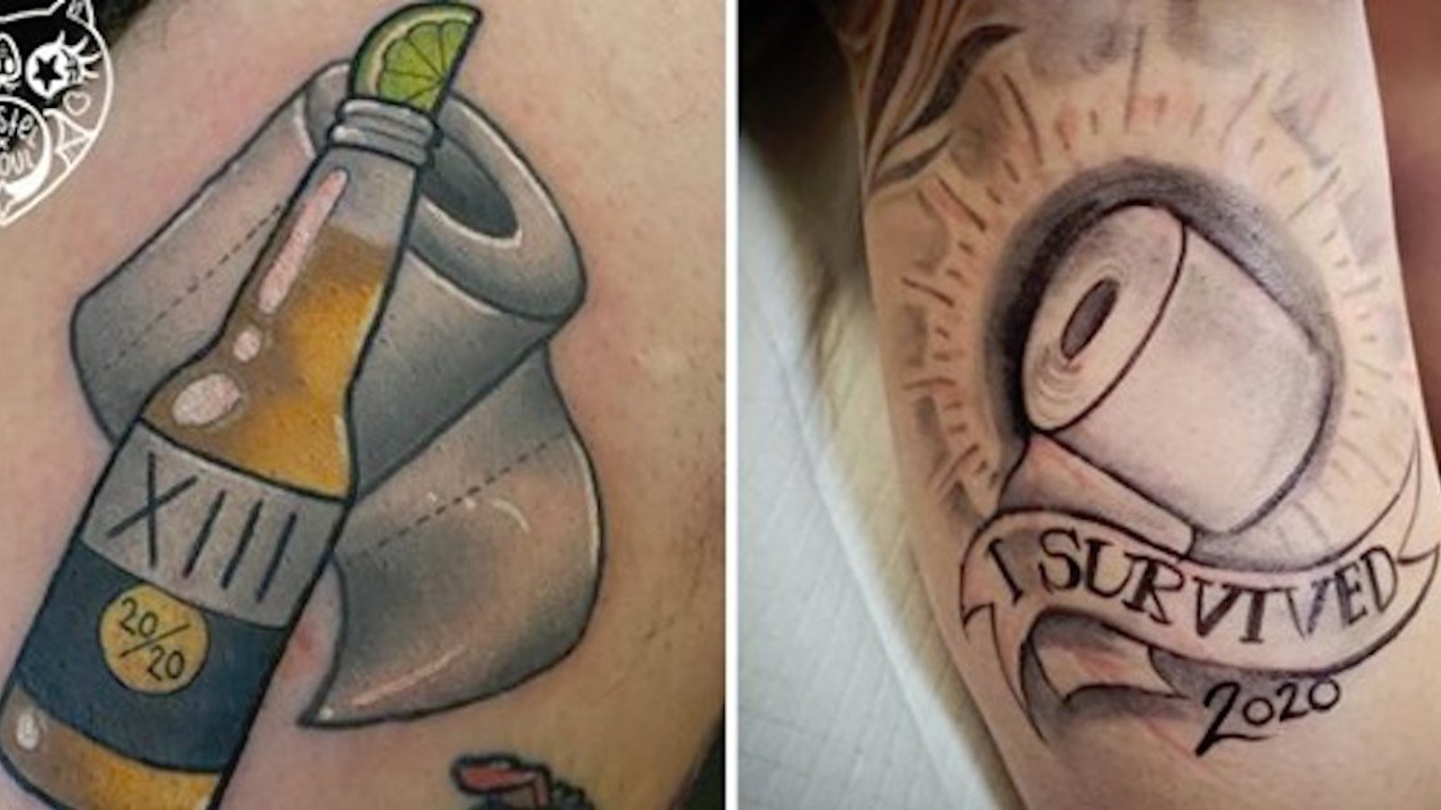 Des gens se font tatouer en l’honneur du coronavirus