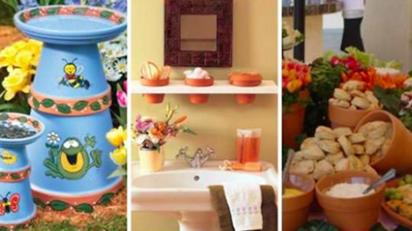 16 belles décorations à réaliser avec des pots à fleurs