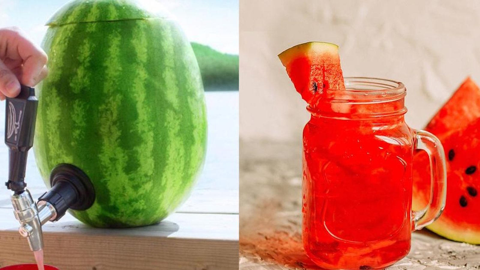 L’idée géniale de l’été: les pichets à robinets en melon d’eau!