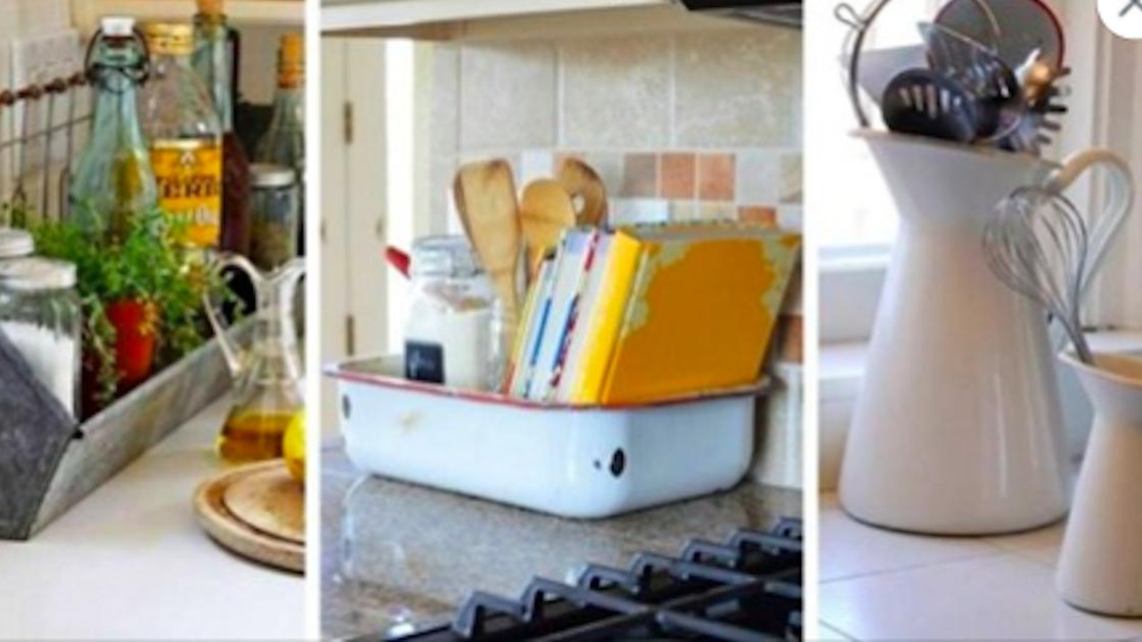17 objets détournés qui peuvent accueillir très joliment vos accessoires de cuisine