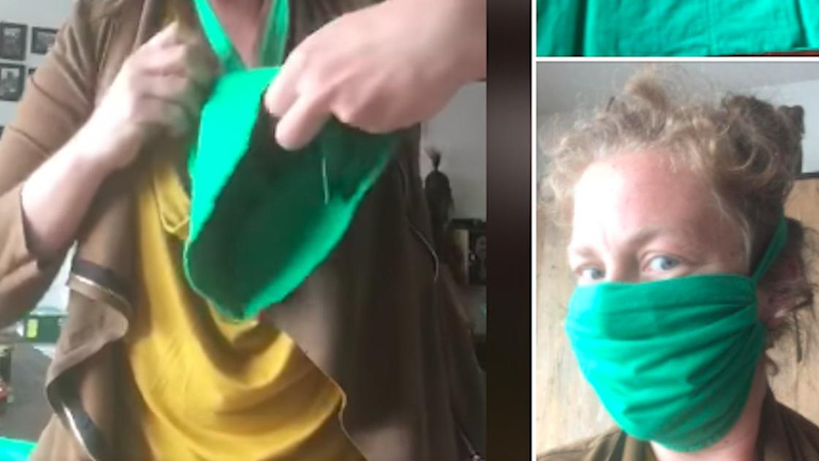 ​Elle fabrique un masque sans coutures en 5 minutes