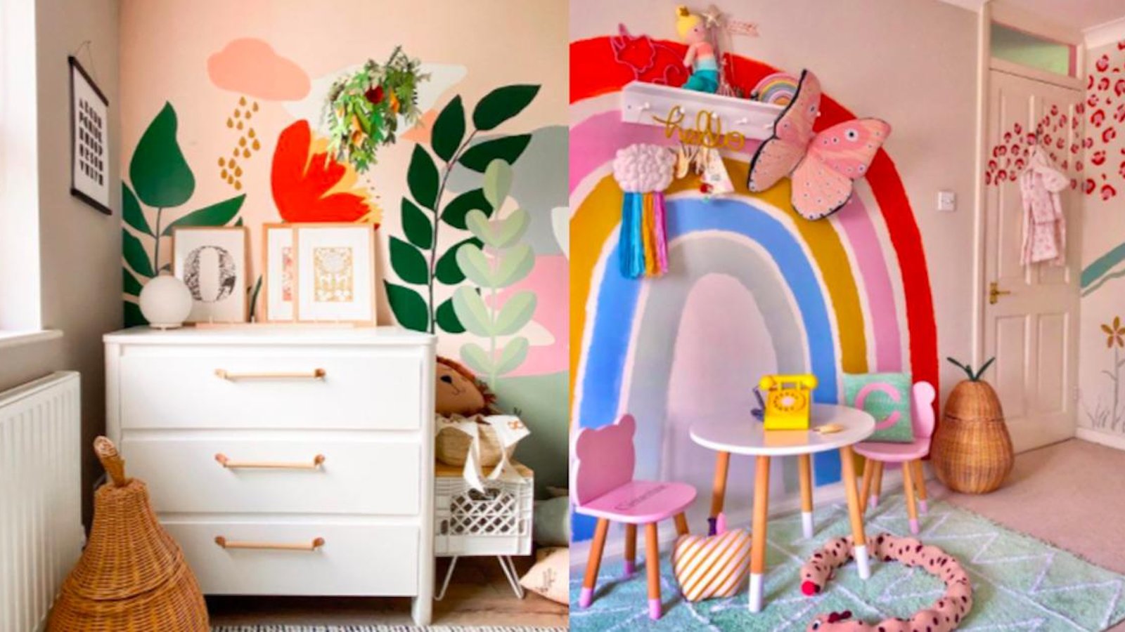 14 façons de décorer une chambre d'enfant facilement, avec de la peinture