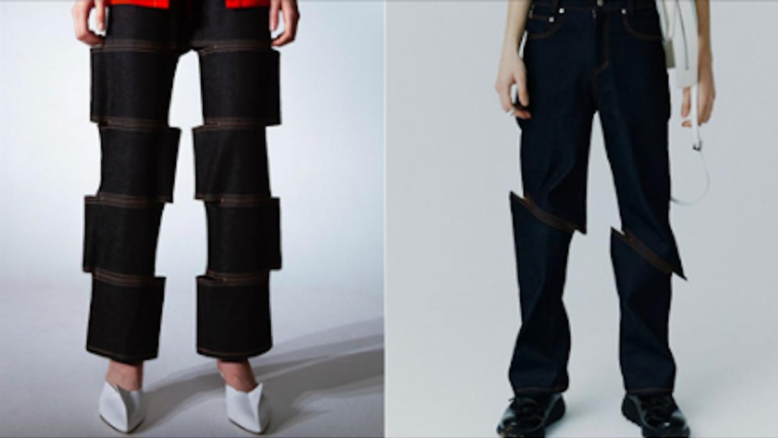 Du nouveau dans le monde de la mode: des jeans qui jouent avec nos perceptions!