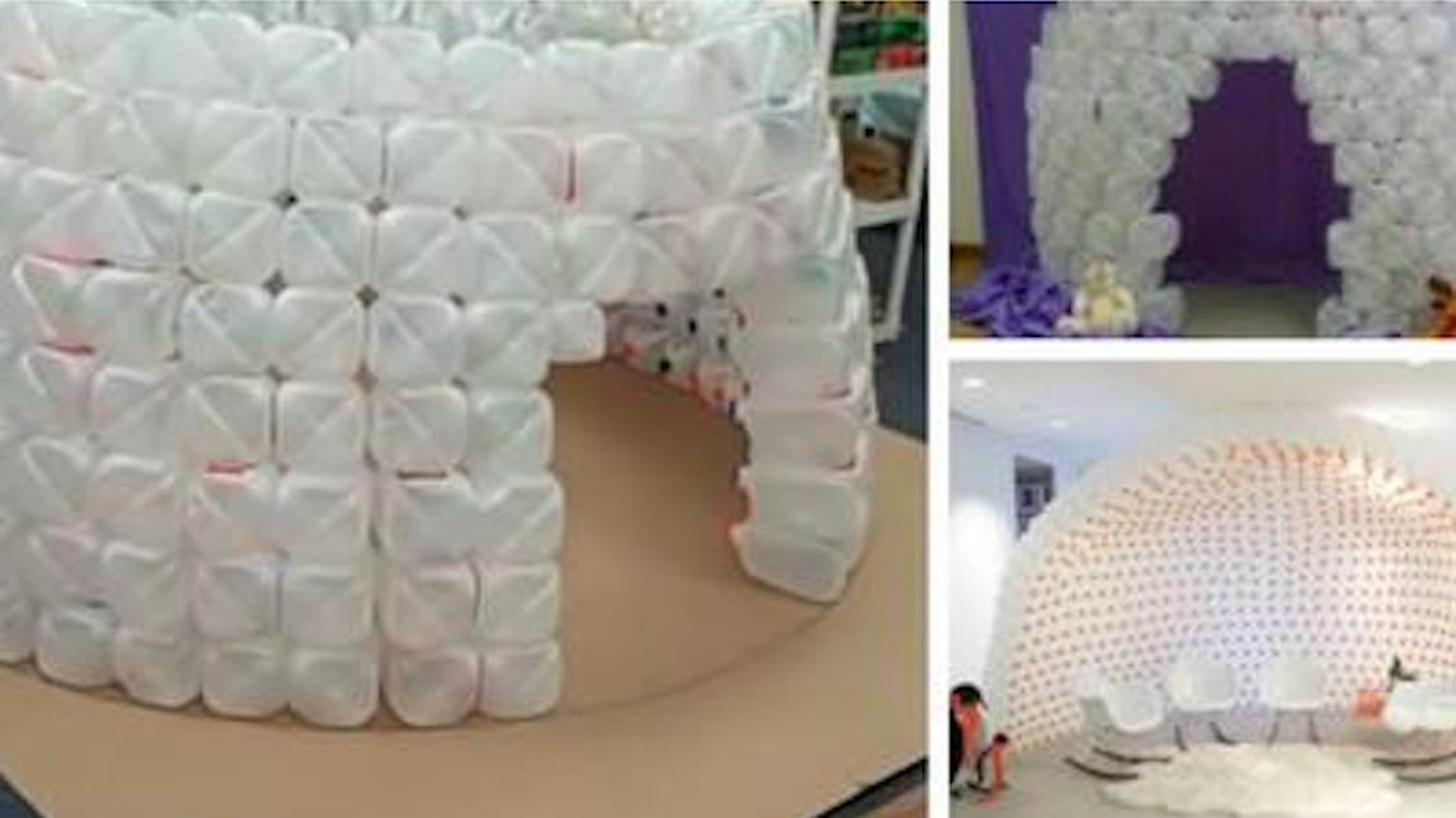Comment construire un igloo avec des bouteilles de plastiques