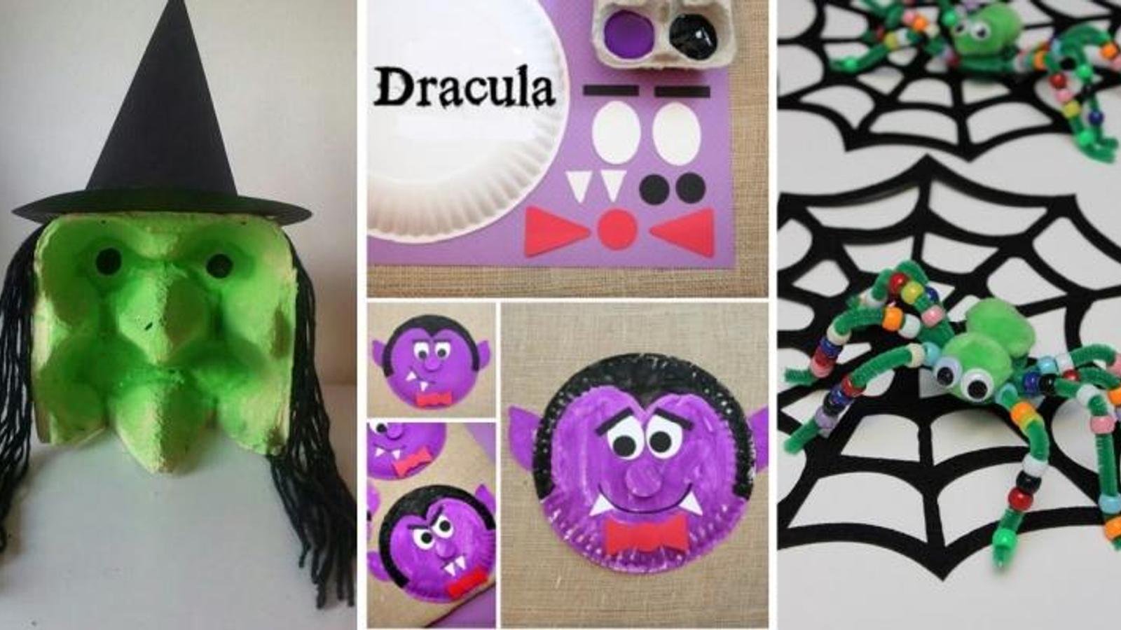 Voici 8 magnifiques bricolages à réaliser avec les enfants pour célébrer l'Halloween!!! 