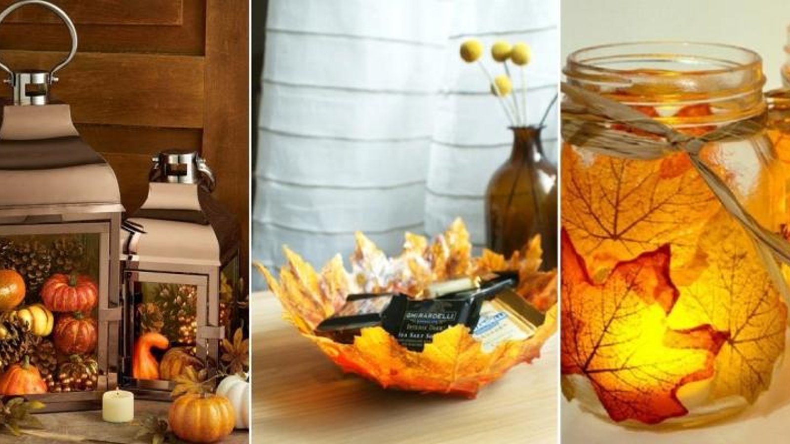 12 Magnifiques décorations d'automne faciles à bricoler soi-même et à peu de frais! 
