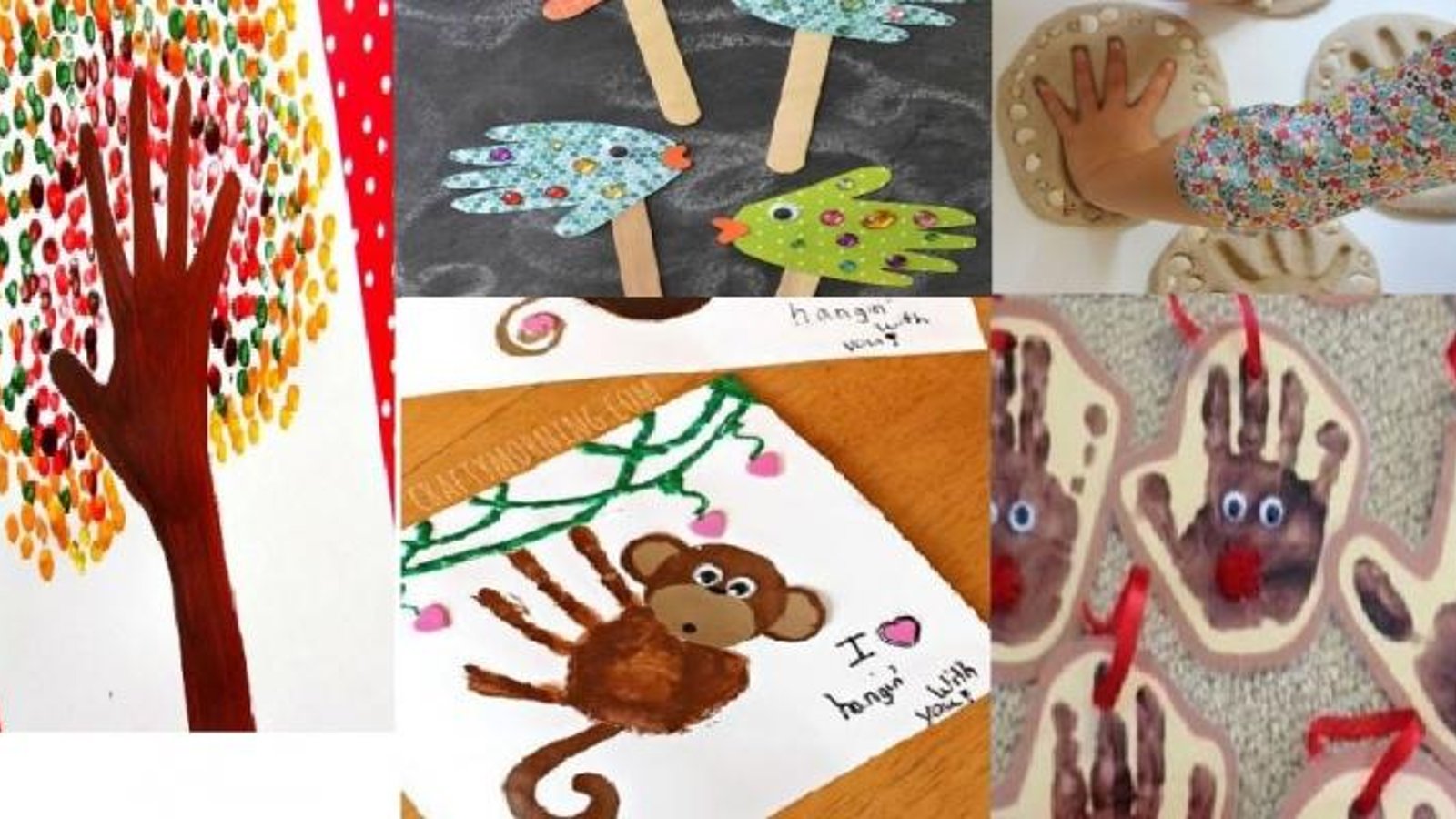Avec leurs mains, vos enfants pourront créer des oeuvres fabuleuses: 5 bricolages simples &amp; amusants à partir d'empreintes