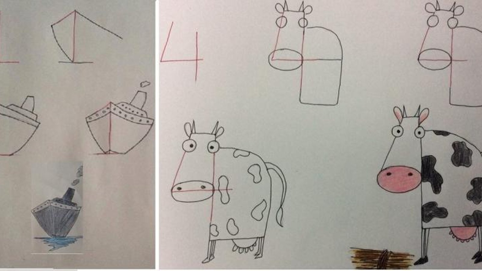 20 Excellentes idées pour dessiner de drôles de dessins avec les enfants, à partir de chiffres! 