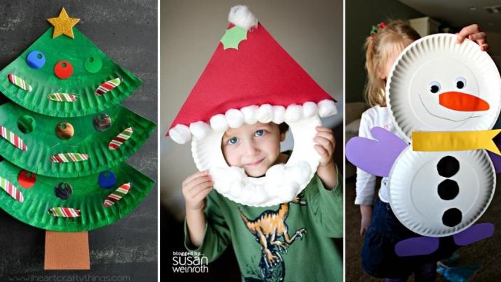 17 Bricolages de Noël à faire avec les enfants à partir, d'assiettes en carton! 