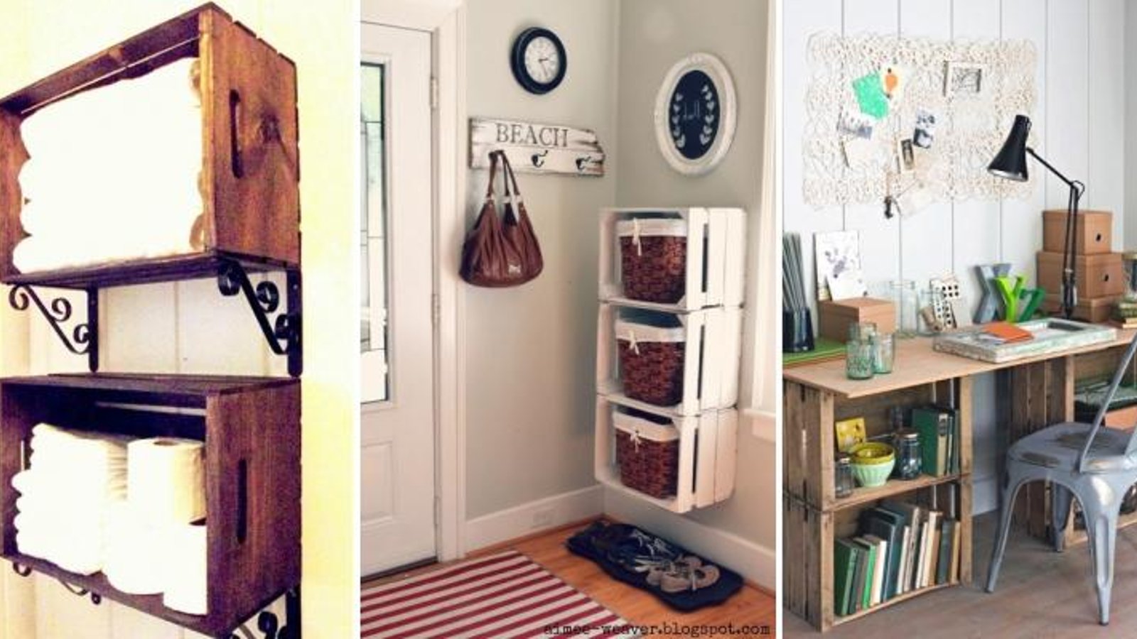 20 belles idées pour utiliser des caisses en bois de manière pratique, tout en décorant! 