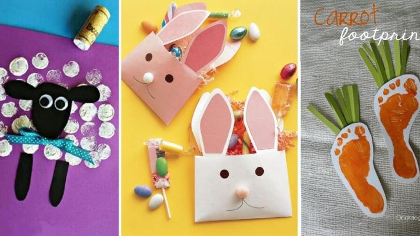 12 bricolages pour enfants à faire pour Pâques! 