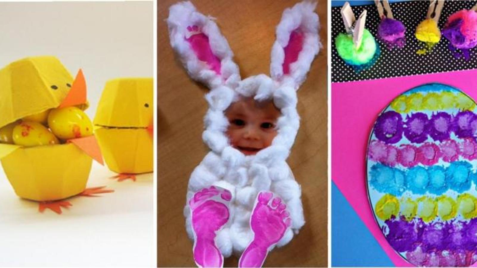 16 bricolages pour enfants à faire pour Pâques! 
