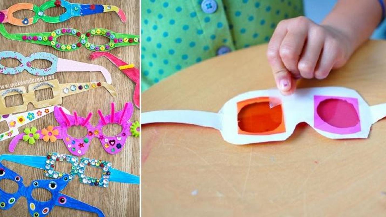 Fabriquez de drôles de lunettes avec les enfants! DES PATRONS GRATUITS! 