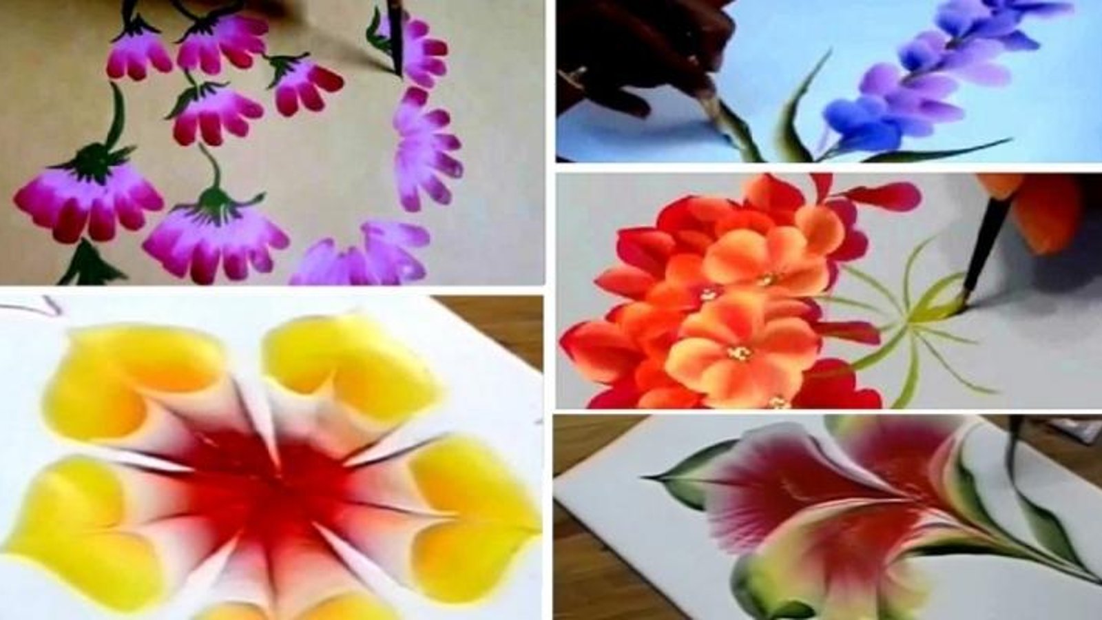 Voici 7 tutoriels vidéos pour apprendre à peindre des fleurs facilement! 