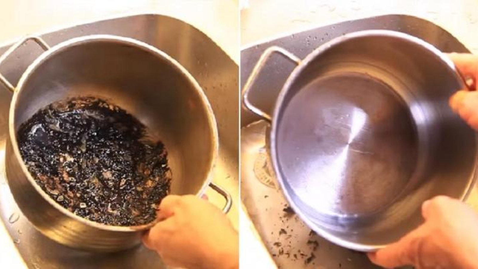 Comment nettoyer une casserole brûlée facilement! Une super astuce! 