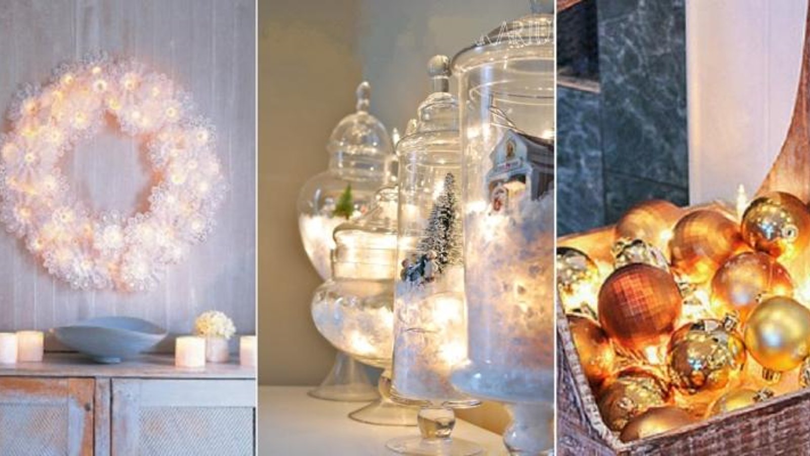 14 magnifiques idées de décorations de Noël, tout en lumière...! 