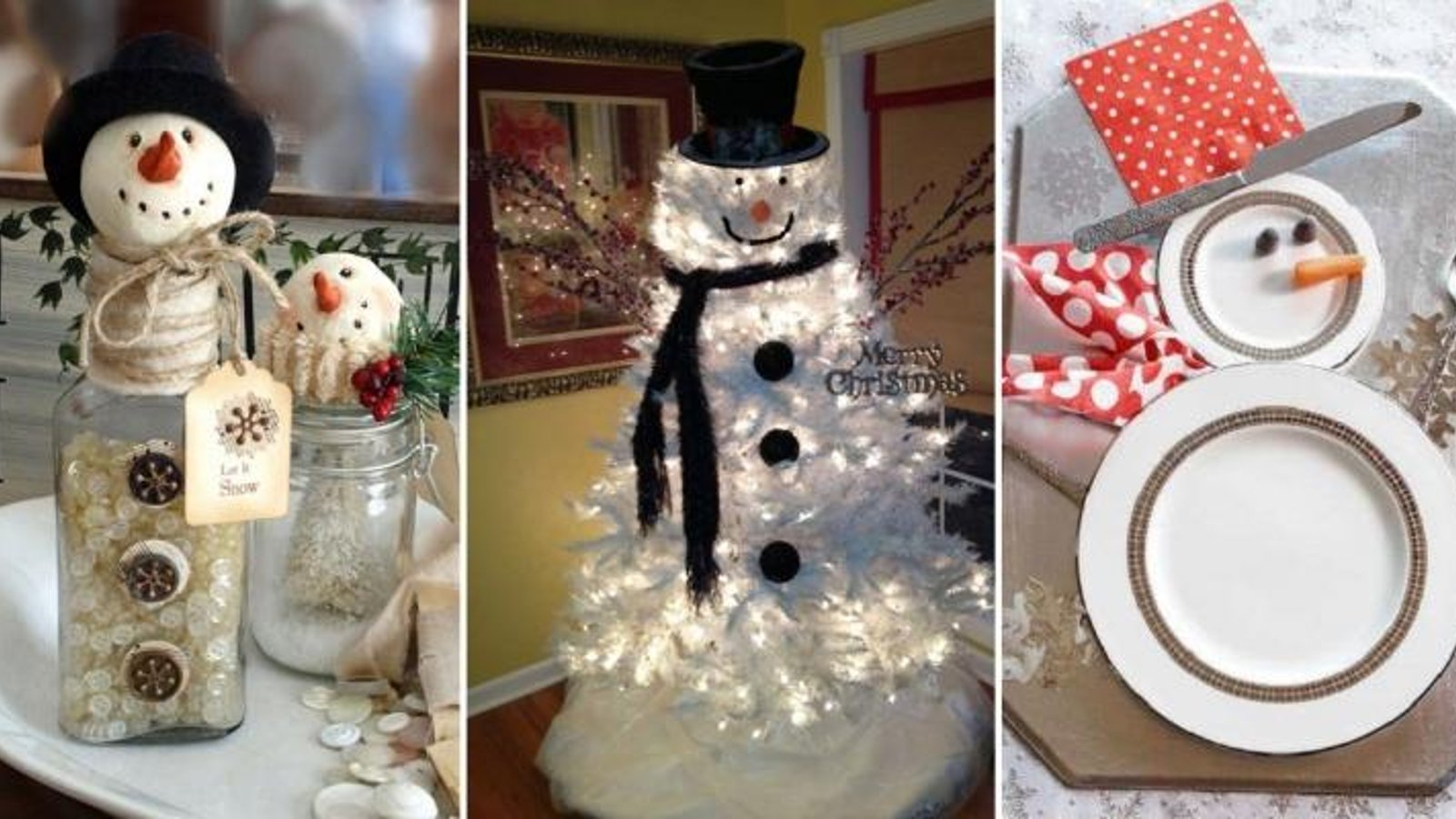 Voici 25 magnifiques décorations pour les amoureux des bonhommes de neige! 