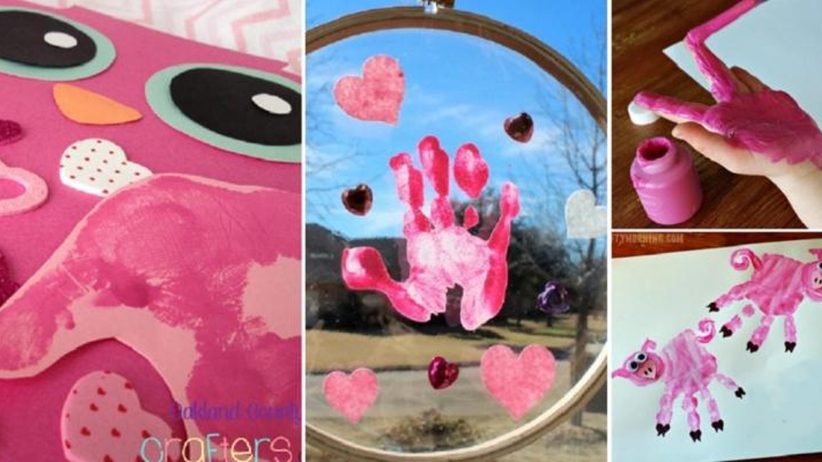 11 Bricolages pour enfants, à peindre avec pieds et mains pour la Saint-Valentin! 