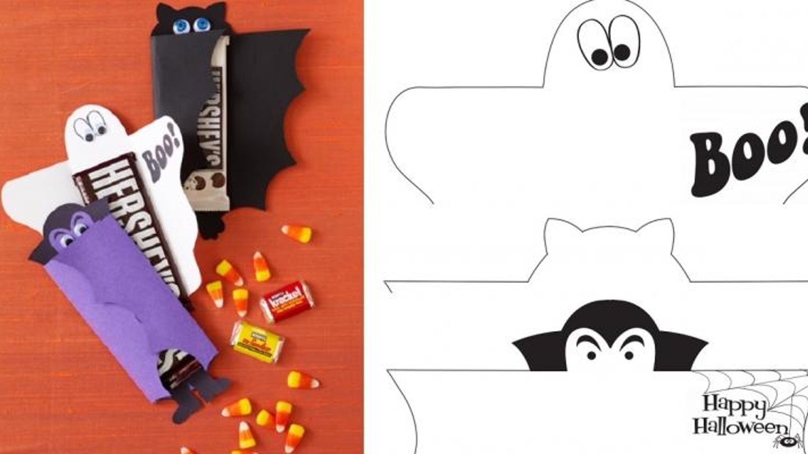 3 patrons gratuits! Offrez des chocolats aux enfants qui viendront à votre fête d'Halloween! 