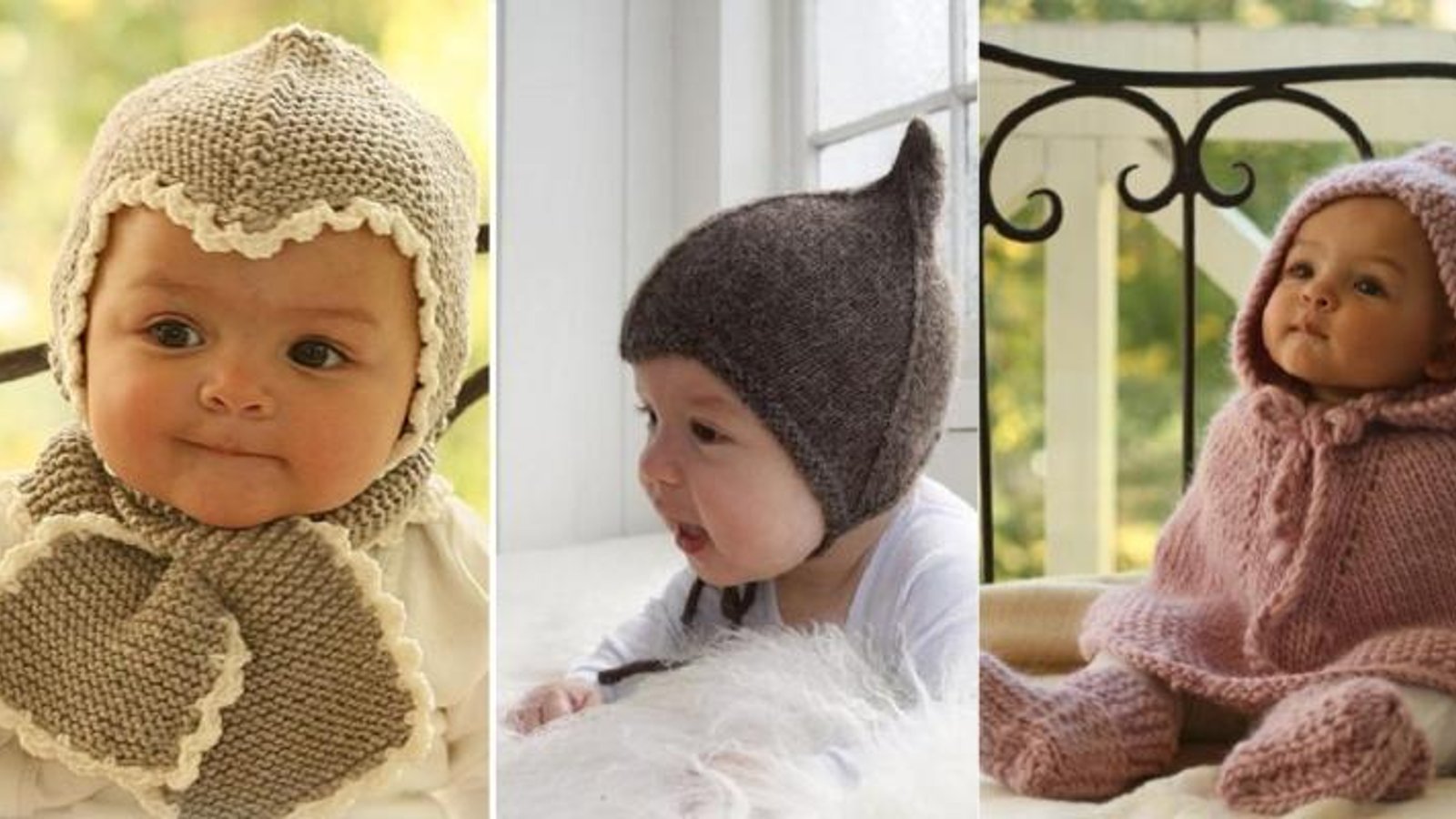 7 Patrons gratuits et français de chapeaux pour bébés à faire au tricot ou au crochet! 