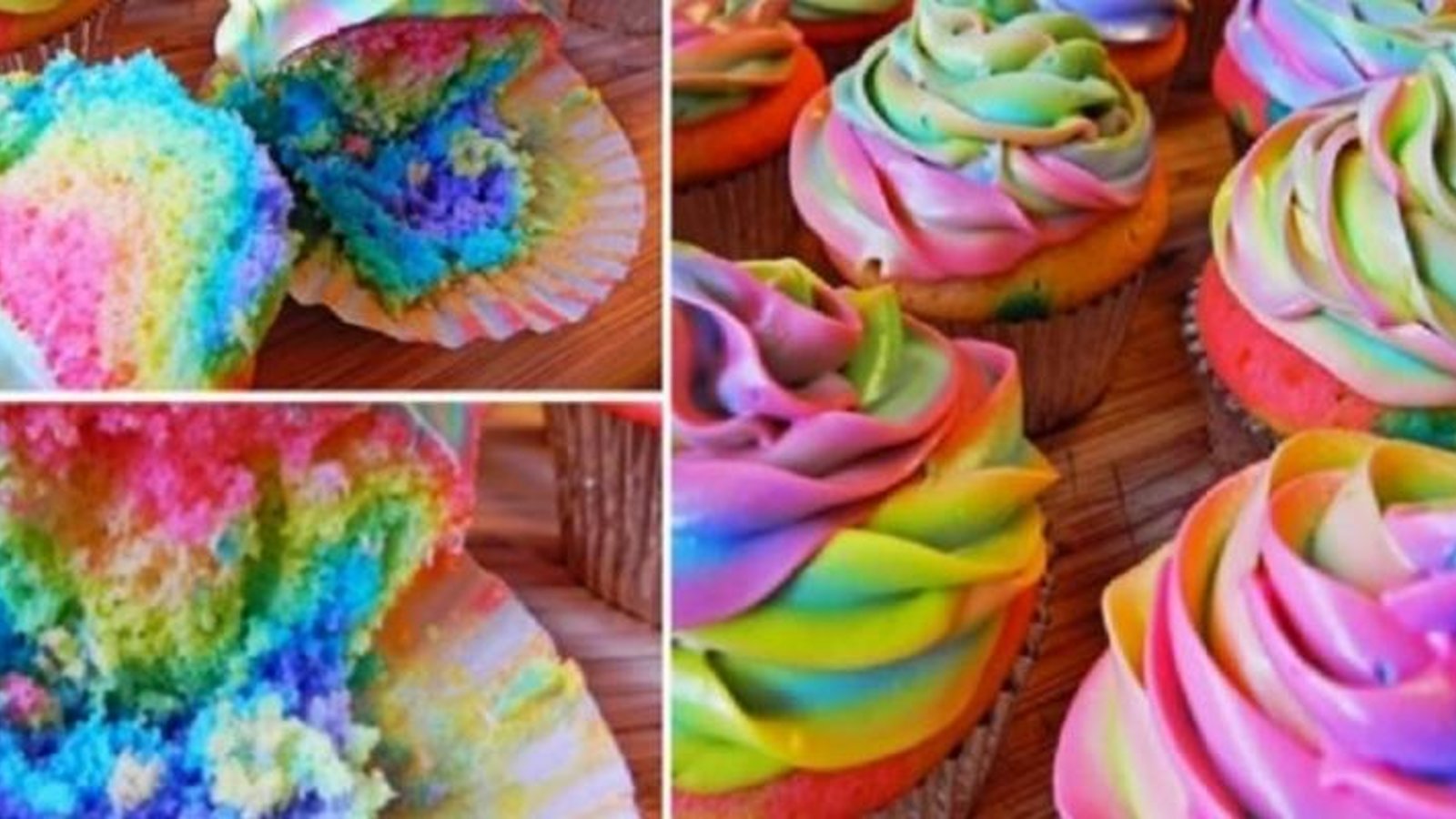Comment faire des cupcakes arc-en-ciel! 