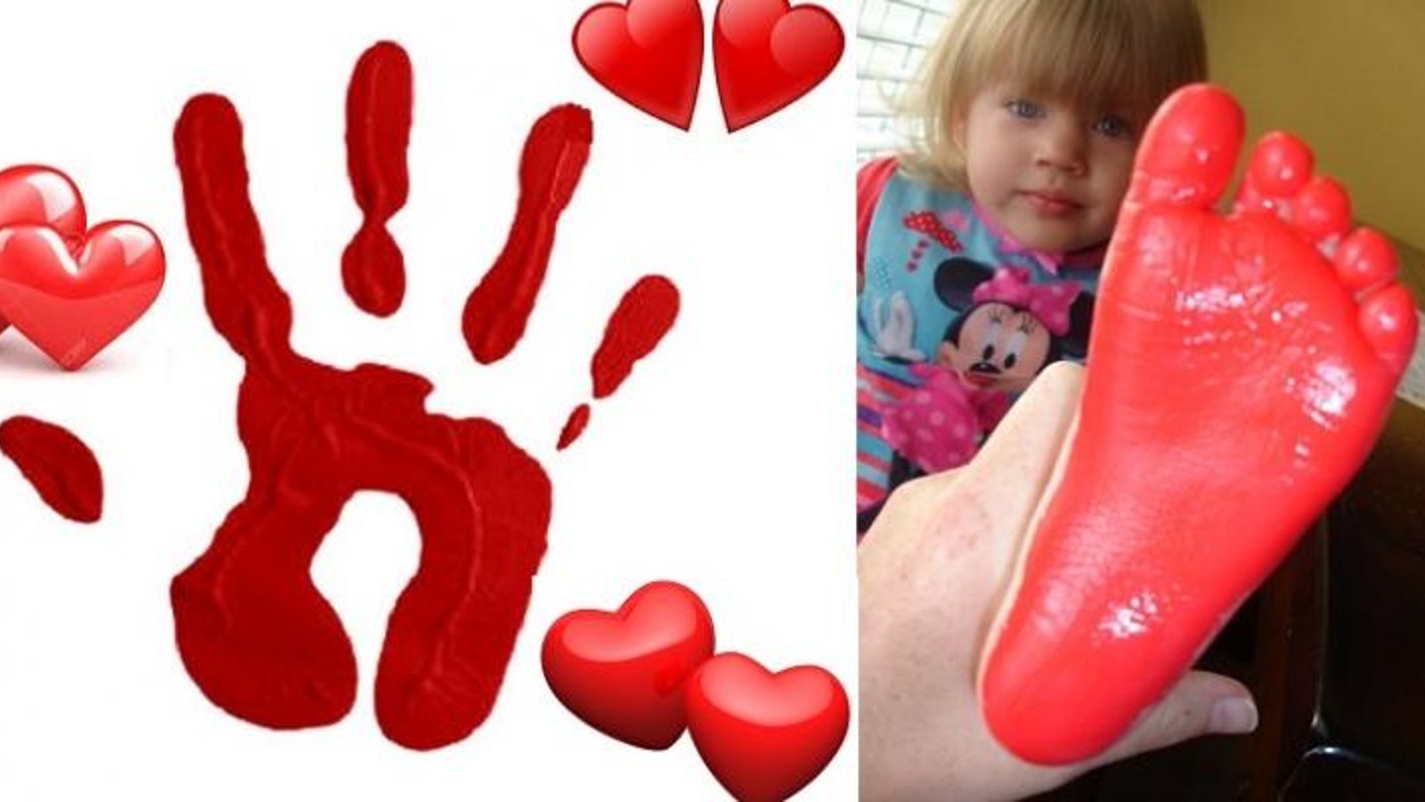Peindre avec les mains et les pieds pour la Saint-Valentin! 8 modèles à voir! 