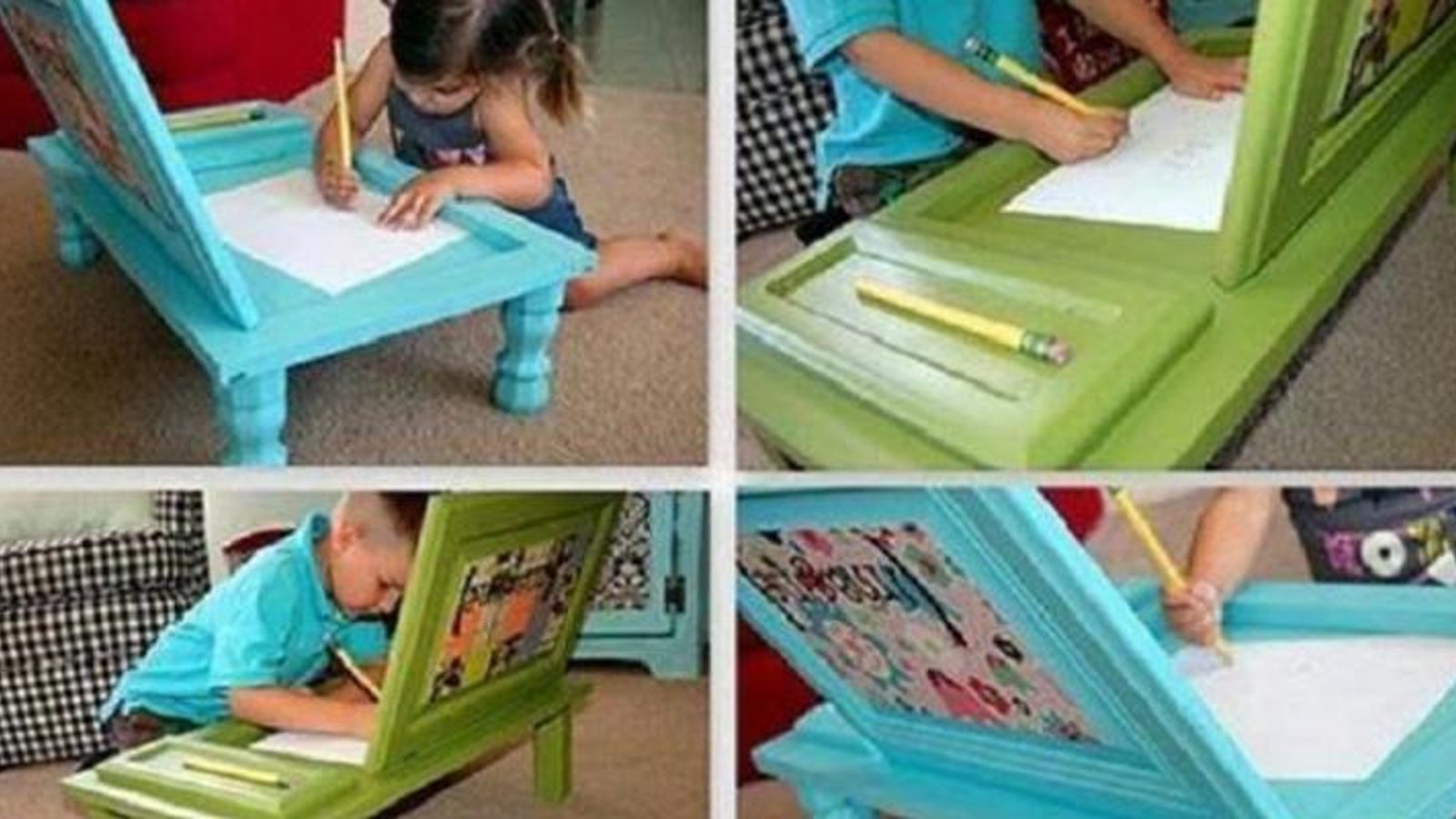 Comment bricoler une table à dessin pour les enfants!