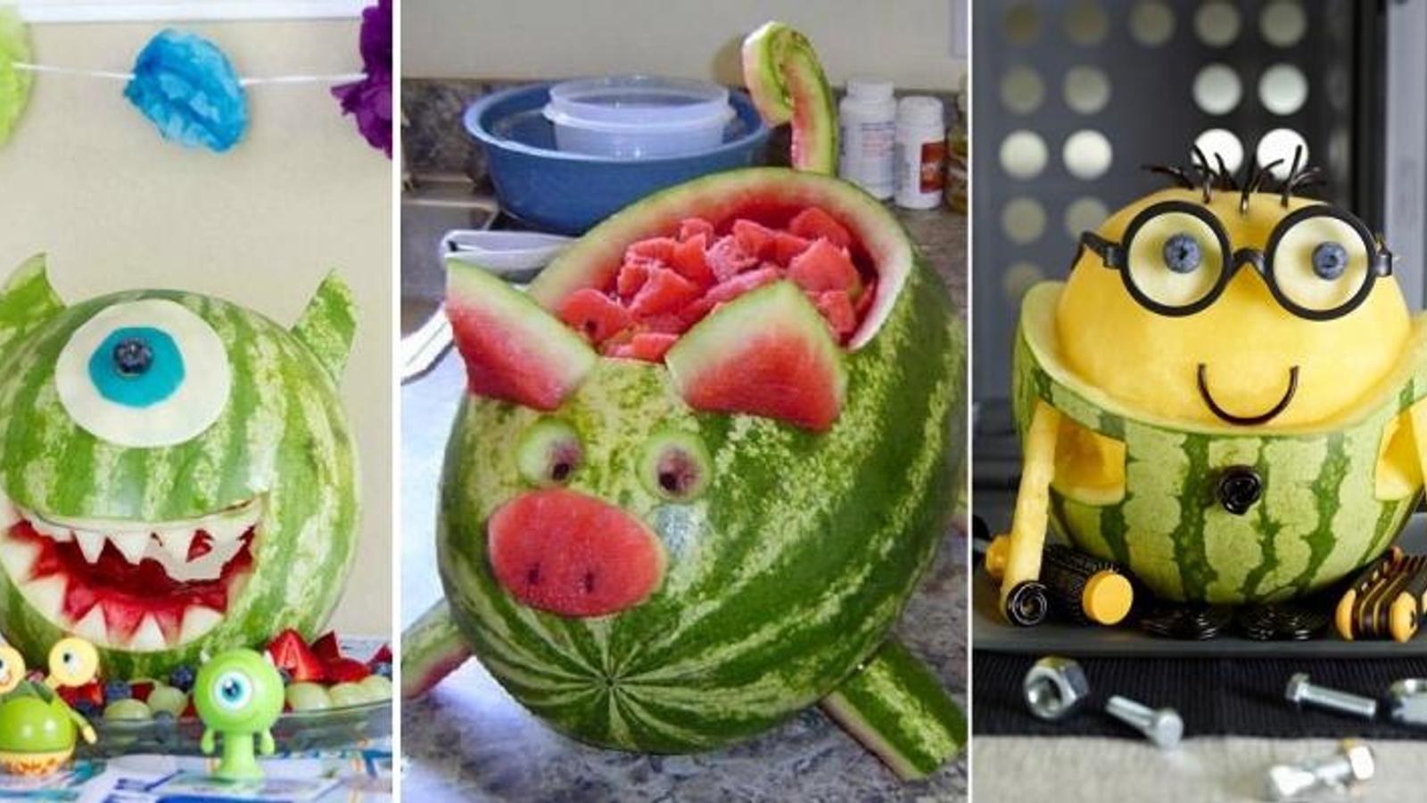 Les 15 plus belles décorations de table faites de melon d'eau! 